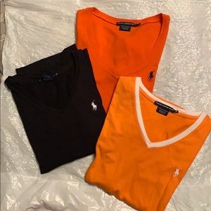 Lot of 3 Ralph Lauren Polo T-shirts - all medium